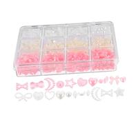 Gatuida Conjunto Mixto De Perlas Para Uñas Decoración De Arte De Uñas Amuletos y Gemas Obsequio Para Mujeres Diseño Kawaii