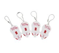 Gatuida Contador de Puntuación Manual de Golf 4 Piezas, Mini Marcador Portátil en Forma de Ratón Color Claro con Números Rojos, Rastreador de Golpes para 2 Jugadores, Accesorio Ligero