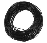 Gatuida Cordón de Cuero Negro Hecho a Mano 1 MM 10 Metros para Joyería Pulseras y Collares Cuerda para Manualidades y Abalorios Suministros de Artesanía de Cuero para Bricolaje