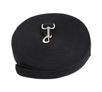 Gatuida Correa De Entrenamiento para Perros y Mascotas De Nylon Resistente, 15 Metros De Largo, Color Negro, para Adiestramiento y Paseo Seguro, Adecuada para Perros, Gatos y Cachorros