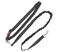 Gatuida Correa de Perro Multifuncional con Cinturón para Cintura para Correr y Pasear Duradera y Ajustable Actividades Negro Azul