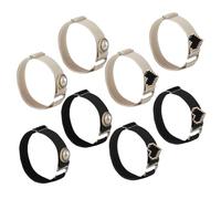 Gatuida Correas Para Zapatos De Tacón Elásticas y Desmontables, Diseño Elegante Motivos De Perlas y Corazones, Materiales, Para Mujer 4 Pares, Ajuste Cómodo Para Uso Diario y