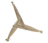 Gatuida Cruz de Pared de Junco Tejida a Mano Santa Brígida Irlandesa, Decoración Religiosa Tradicional para Bendición del Hogar y Festivales Irlandeses, Adorno Rústico para Altar y