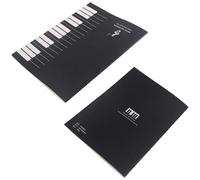Gatuida Cuaderno de Material Escolar de Papel Negro Pestañas para Tapa y Adecuado para Oficina y Escuela, Obsequio para Talentos y Adultos