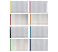 Gatuida Cuaderno de Notas A6 Pequeño Hojas Extraíbles Papel Rayado Legal Grueso Que No Traspasa la Tinta 8 Unidades Set Cuaderno Portátil para Oficina Escuela y Uso Profesional