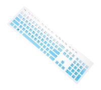 Gatuida Cubierta de Teclado de Silicona Compatible con DELL Protector Ultrafino Resistente al Agua y Polvo para Teclado con Cable Funda Ajustada para Ordenador Portátil y Sobremesa