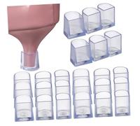 Gatuida Cubierta Protectora Transparente para Tacón Alto de PVC, Funda Antideslizante y Resistente, para Mujeres en Exteriores, Pack 12 Unidades (Tallas L, M, S