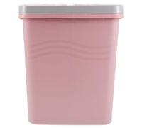 Gatuida Cubo de Basura Doble para Reciclaje de Cocina Contenedor Compacto con Clasificación de Residuos Húmedos y Secos Capacidad Delgada Color Rosa Adecuado para Hogar Oficina y