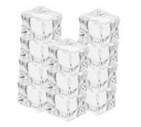 Gatuida Cubos De Hielo Artificiales 1 Pulgada Cristales Acrílicos Decoración Transparente para Bar Fotografía Decoración De Jarrones