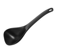 Gatuida Cuchara de Sopa Japonesa Cuchara de Sopa China de Aleación Negra Cabezal Profundo Antiadherente para Servir Ramen Utensilio de Cocina