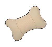 Gatuida Cuello Algodón en Forma de Almohada del Automóvil Hueso Diseño Cómoda Cuero Artificial Fácil de Mantener y para Uso en Coche y Hogar