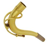 Gatuida Cuello Curvo para Saxofón Barítono Tono Si♭ 27,5 Mm, Mástil de Latón Dorado Resistente al Desgaste, Accesorio para Saxo Tenor, Compatible Instrumentos Musicales de Viento