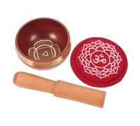Gatuida Cuencos Nepalíes con Martillo de Madera y Cojín Cuenco de Sonido para Chakras Yoga Sueño y Alivio de Estrés Accesorios para Templo Budista