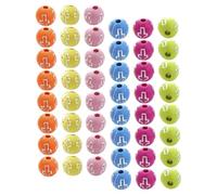 Gatuida Cuentas Espaciadoras Cruzadas Acrílicas 10 Mm Mezcla de Colores 100 Unidades para Hacer Joyas DIY Pulseras Rosarios Manualidades