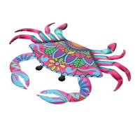 Gatuida Decoración Metálica De Pared Cangrejo Hierro Escultura Artística Colgante Para Jardín Náutico y Salón Ornamento Para Interiores y Exteriores Decoración Adhesiva Para Pared