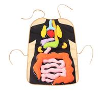 Gatuida Delantal Educativo Órganos para Herramienta Didáctica para Aprendizaje Temprano para Jardín de Infancia y Familiares