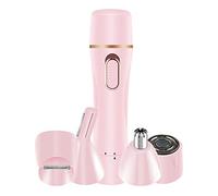 Gatuida Depiladora Eléctrica Multifunción para Mujer Recargable USB Recortadora de Cejas Nasal y Vello Corporal Portátil sin Aceite Lubricante