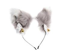 Gatuida Diadema Accesorio Cabello Cómodo de Tela con Diseño Creativo con Orejas de Animal y Cascabeles para Cosplay y Fiestas para Mujeres y Niñas