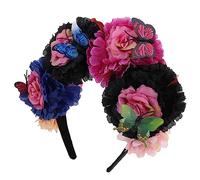Gatuida Diadema Con Flores Mexicanas Para Festival y Disfraces Mexicanos Color Aleatorio Accesorio De Cabello Para Mujer