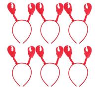 Gatuida Diadema de cangrejo (6 unidades): Adorable diadema con forma de animal para fiestas en la playa, festivales de mariscos y disfraces con temática marina. Un accesorio divertido y original para