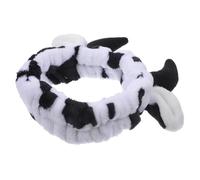 Gatuida Diadema De Vaca Decorativa Para Lavarse La Cara Diadema Elástica Para Mujer Para Limpieza Facial