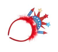 Gatuida Diadema del Día Independencia y Azul Aros Pelo Estatua de Libertad para Celebraciones Patrióticas y Fotos de Fiesta