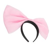 Gatuida Diadema Lazo Grande De Tul Rosa Claro Para Mujer, Diademas De Moda Lazo Extragrande, Accesorio Liviano y Transpirable Para Fiesta, Cosplay y Evento Social
