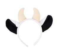 Gatuida Diadema Orejas de Vaca Accesorio Creativo Cabello Tocado Juguete Nariz para Fiesta de Disfraces Adorno Cabello