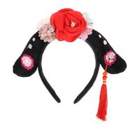 Gatuida Diadema Peluca Estilo Chino con Flecos Accesorio Disfraz Cosplay para Fiestas y Fotografía