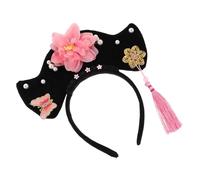Gatuida Diadema Retro de Princesa Floral para Mujeres Niñas Estilo Antiguo Dinastía Qing Tocado de Fiesta Accesorio de Hanfu