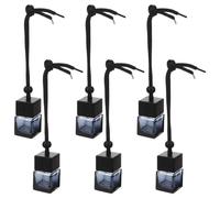 Gatuida Difusor De Aromaterapia Para Coche Botella De Perfume De Vidrio Vacía Colgante 6 Uds. Colgante Botella De Perfume 8Ml Difusor De Fragancia Para Coche Espejo Retrovisor Botella