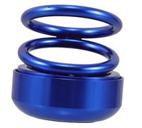 Gatuida Difusor de Fragancia Diseño Suspendido con Anillos Gemelos con Energía Solar Aleación de Aluminio Azul para Coche Adorno para Interior del Coche