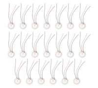 Gatuida Discos Piezoeléctricos de Acero 35 MM Zumbador Piezoeléctrico para Guitarra y Transductor 20 Piezas Cables de Cerámica para Aplicaciones Electrónicas y Bricolaje Color Aleatorio