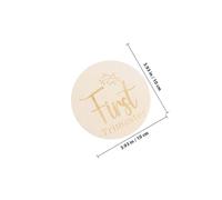 Gatuida Discos Semanales De Madera Para Embarazo, Tarjetas Semanales Redondas De Doble Cara, Accesorios Fotográficos Para Futuras Mamás, 11 Piezas, Señal Semanal Para Recién Nacidos y Bebés