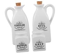 Gatuida Dispensador de Aceite y Vinagre Juego de 4 Botellas Multiusos de Japonesa Resistente al Calor para Almacenar Condimentos y Salsas