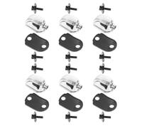 Gatuida Drum Lugs and Screws, Metal Drum Lug Replacement, 6pcs Snare Drum Tuning Lug, Easy to Install for Routine Home Practice