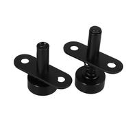 Gatuida Eje Giratorio Negro para Partición Resorte Ajustable, Bisagra Pivotante Telescópica de Alta Resistencia, Kit de Herrajes para Puertas Plegables, Dispositivo de Fijación Industrial