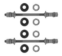 Gatuida Ejes de Bicicleta de Montaña 140 MM Gris Rodamientos de Bolas Eje Delantero Reforzado y Conjunto de Cojinetes para Suspensión Accesorios para Reparación y Mantenimiento Ciclismo