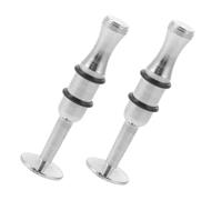 Gatuida Entrenador De Fuerza Bucal Para Trompeta, Saxofón y Clarinete, Color Plateado, Tamaño Pequeño, Juego De 2 Piezas, Herramienta Portátil Para Mejora Muscular y Control Oral Músicos