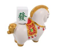 Gatuida Escultura de Caballo Resina Blanca para Decoración de Oficina y Hogar Figura Zodiacal Miniatura para Mesa de Café Adorno Motivacional para Escritorio y Espacios Interiores