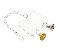 Gatuida Espejo para Pájaros Acrílico Campana, Juguete para Periquitos y Loros, Tamaño 8.8x7 Cm, Accesorio para Jaula Que Entretiene Aves Pequeñas como Agapornis y Conures