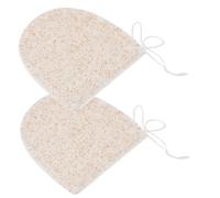 Gatuida Esponja Limpiadora Facial de Beige para Lavado de Cara, Diseño para Eliminar Cutículas, Paquete de 2 Piezas Adecuado para Limpieza Facial Diaria