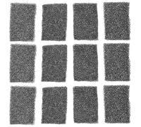 Gatuida Esponjas para Maquillaje de Efectos Obsequios para Cicatrices y Heridas, 16 Piezas Negras, Tamaño 4x6x1 Cm, Esponja para Punteado Corporal y Facial para Halloween