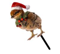 Gatuida Estaca Decorativa de Gallina Navideña de Hierro para Jardín