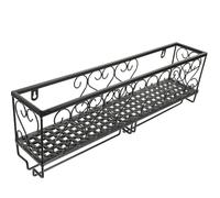 Gatuida Estante para Copas de Vino de Pared Negro de Hierro 50 Cm | Botellero de Hierro, Almacenamiento Invertido, para Botellas y Goblets