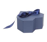 Gatuida Estuche Caja para Regalos en Forma de Corazón Caja de Cartón Resistente Color Azul Tamaño Pequeño Adecuado para Cumpleaños y San Valentín Decoración y Envoltura Elegante para