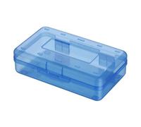 Gatuida Estuche de Plástico para Bolígrafos Azul, Transparente, Portátil