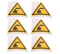 Gatuida Etiquetas Adhesivas Con Cuidado Para La Cabeza: 6 Uds. Pegatina Para Puerta Precaución Señal Advertencia Techo Bajo Calcomanía Vinilo Para Negocios Interior Exterior