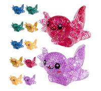 Gatuida Figuras Adorables De Ajolotes Miniatura para Coleccionistas, Pequeñas Esculturas Pintadas a Mano, Decoración De Jardín y Proyectos De Manualidades, Pack De 24 Piezas Variadas