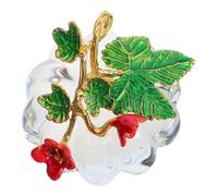 Gatuida Figurita de Calabaza de Cristal Mini para Decoración Otoñal Interior Adorno Transparente para Mesa de Acción de Gracias Centro de Mesa Festivo para Hogar